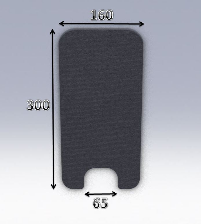 Mousse de selle néoprène type 44