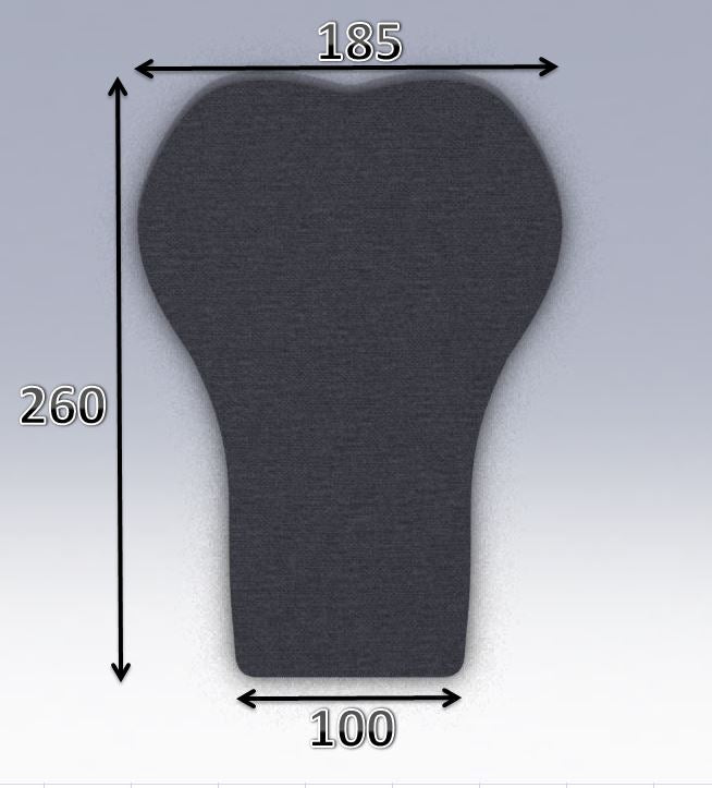 Mousse de selle néoprène type 47