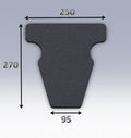 Mousse de selle néoprène type 49