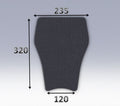 Mousse de selle néoprène type 55