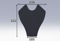 Mousse de selle néoprène type 53